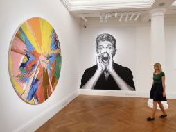 La colección incluye pinturas de Jean-Michel Basquiat y Damien Hirst. EFE / A. Rain