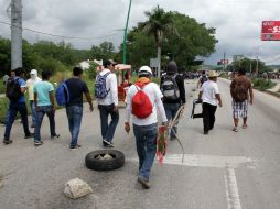 Piden al gobierno que las cadenas logísticas no se vean afectadas por los bloqueos en Michoacán, Oaxaca y Chiapas. EFE / R. Arauxo