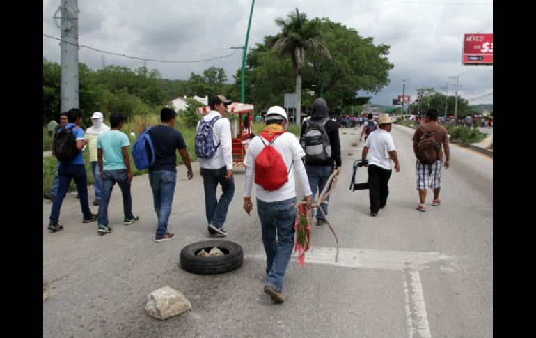 Piden al gobierno que las cadenas logísticas no se vean afectadas por los bloqueos en Michoacán, Oaxaca y Chiapas. EFE / R. Arauxo