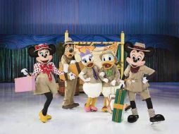 Mickey, Minnie, Donald, Daisy y Goofy ofrecen un entretenido espectáculo sobre hielo en el auditorio Telmex. ESPECIAL / CORTESÍA