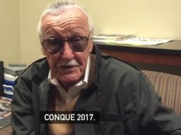 El creador del universo Marvel, Stan Lee señala que se siente feliz de asistir a la convención el próximo año. YOUTUBE /  Conquemx