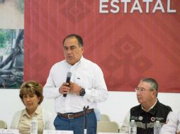 Astudillo Flores encabezó la sesión ordinaria Consejo Estatal de Protección Civil. NTX / ARCHIVO