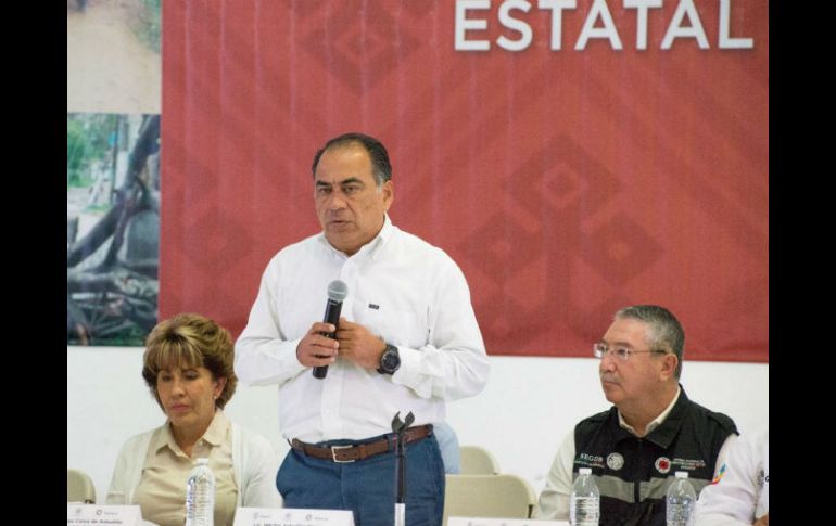 Astudillo Flores encabezó la sesión ordinaria Consejo Estatal de Protección Civil. NTX / ARCHIVO