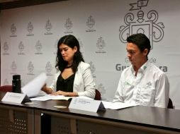 Juan Sube, titular de la Dirección de Medio Ambiente y Ecología y Patricia Martínez, coordinadora de Gestión Integral de la Ciudad. TWITTER / @GuadalajaraGob