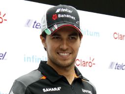 'Checo' Pérez indica que ''el calor podría ser un factor, especialmente para el cambio de los neumáticos''. SUN / ARCHIVO