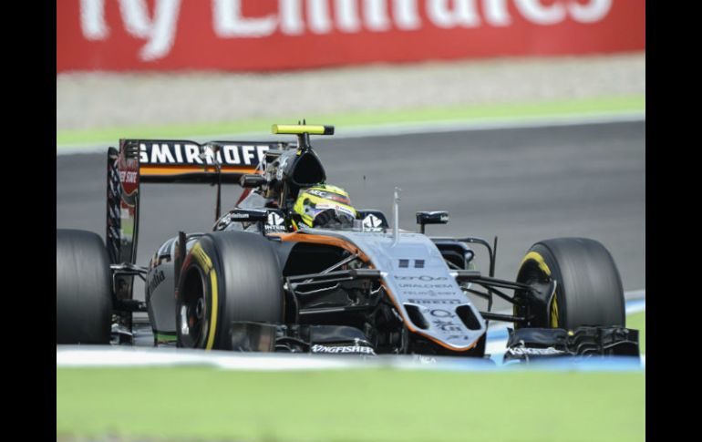 Sergio Pérez en el circuito de Hockenheim. EFE / W. Kastl