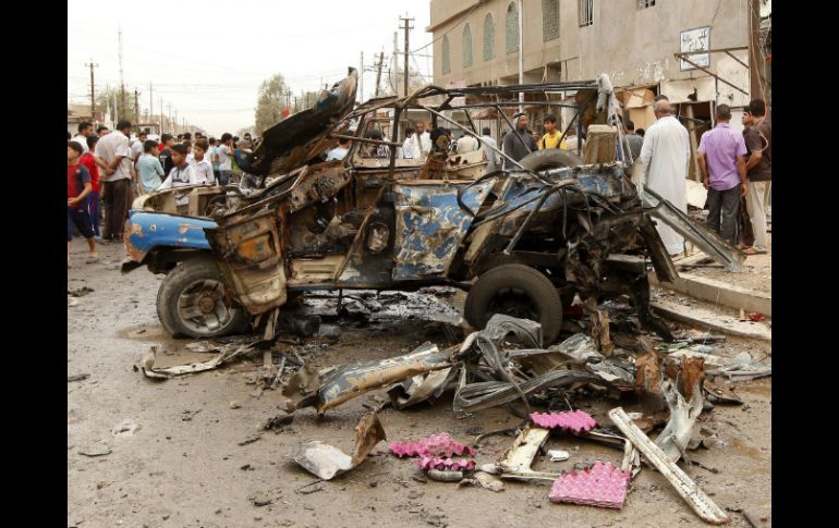 La masacre del tres de julio se produjo tras la explosión de un coche bomba, en la que se utilizó esta nueva arma. EFE / ARCHIVO