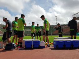 En el estadio Governador Roberto Santos de Pituaçu, los pupilos de Raúl Gutiérrez iniciaron sus prácticas. TWITTER / @miseleccionmx