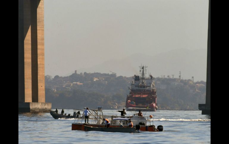 Uno de los sectores más contaminados es la Bahía de Guanabara, sede de las pruebas de vela. AFP / V. Almeida