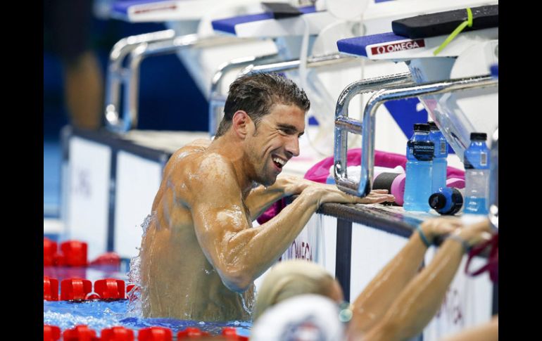 Michael Phelps durante sus entrenamientos en Río 2016, el nadador será el abanderado de Estados Unidos. EFE / P.Kraemer