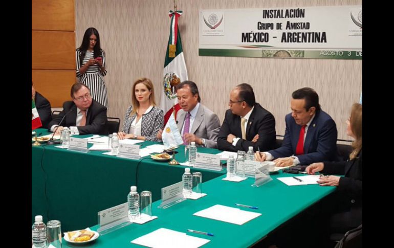 César Camacho Quiroz, durante la instalación del Grupo de Amistad México-Argentina en la Cámara de Diputados. TWITTER / @CCQ_PRI