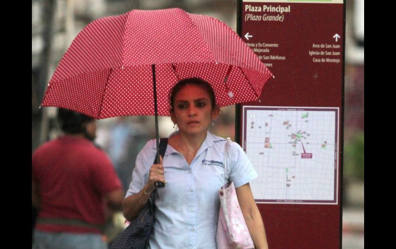 En todo el estado se presentarán tormentas de diversa intensidad debido a la acción de diversos fenómenos climáticos. NTX / H. Borges