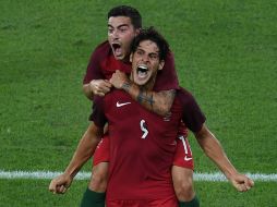 Paciencia (9) festeja un gol ante el equipo de Argentina en Juegos Olímpicos. AFP / V.Almeida