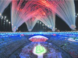 De fiesta. El Estadio Maracaná lució como nunca en su historia. AP /