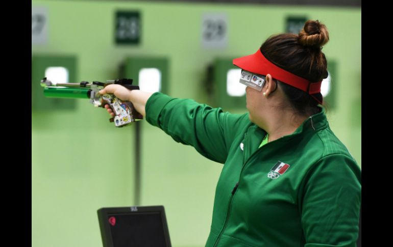 Zavala participará en la modalidad de 10 metros pistola de aire femenil de este domingo. MEXSPORT / J. Martínez