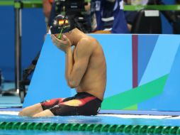 Los 400 metros libres eran su única competencia individual. AP / L. Jin-man