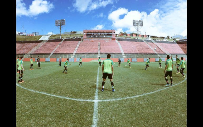 Este sábado, los jugadores del Tri Olímpico realizaron entrenamiento. TWITTER / @miseleccionmx