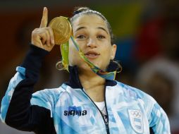 Pareto es la primera mujer argentina en ganar el oro olímpico en una disciplina a nivel individual. AP / M. Schreiber