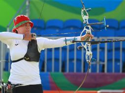 El conjunto femenil mexicano se queda a un punto de calificar a semifinales. En la foto, Alejandra Valencia. NTX / J. Pazos