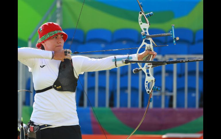 El conjunto femenil mexicano se queda a un punto de calificar a semifinales. En la foto, Alejandra Valencia. NTX / J. Pazos