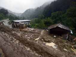 En las últimas horas, se han registrado fuertes lluvias en los estados de Veracruz y Puebla. AFP / E. Murillo