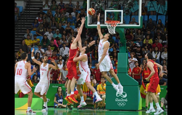 El jugador de España Pau Gasol, fue el máximo anotador del choque con 26 puntos. AFP / M. Ralston