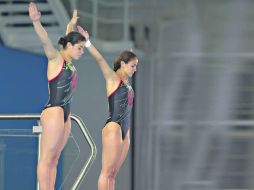 La dupla mexicana de Alejandra Orozco y Paola Espinosa entrará en acción hoy en el Centro Acuático María Lenk. MEXSPORT /