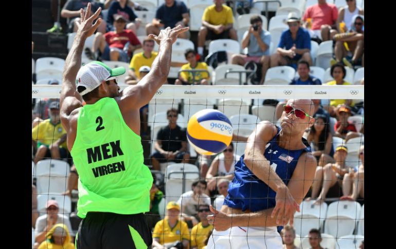 A la pareja estadounidense le bastaron sólo 44 minutos para ganar el encuentro con los mexicanos en el Grupo C. MEXSPORT / J. Martínez