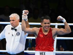 El peleador pasa a los cuartos de final, debido a que quien sería su rival en los octavos dio positivo en dopaje. MEXSPORT / O. Aguilar