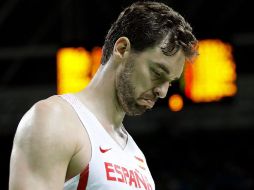 Paul Gasol se muestra enojado al no poder ganar en Río 2016. EFE / J.Zapata