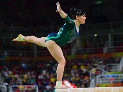 Alexa Moreno se colocó en el lugar 31 de las eliminatorias de la gimnasia artística. AFP / E. Dunand