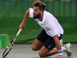 Benoit Paire en su encuentro que fue eliminado. AFP / M.Bernetti