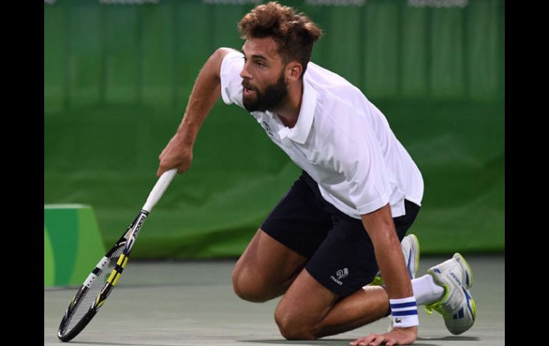 Benoit Paire en su encuentro que fue eliminado. AFP / M.Bernetti