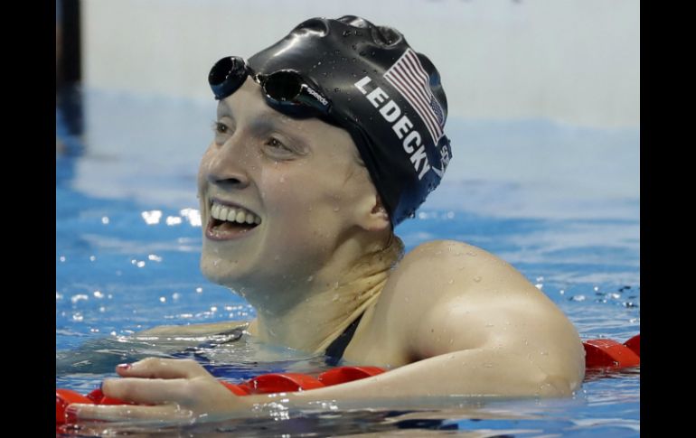 Ledecky obtuvo un registro de 1:53.73 minutos. AP / M. Slocum