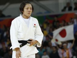 La judoca después de ganarle a la colombiana. AFP / J.Guez