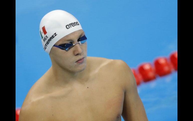 Durante su competencia, Gutiérrez concluyó en el séptimo lugar de los nadadores con quienes compartió la piscina. EFE / L. Jr