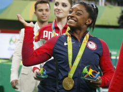 Biles, de 19 años, mostró una rutina que le valió su segundo título olímpico. AP / D. Lovetsky