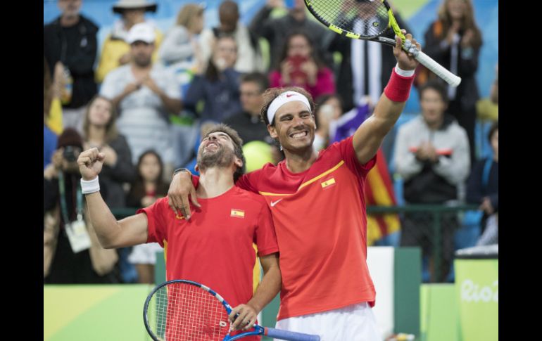 Los españoles ganaron en la ronda previa a los canadienses Daniel Nestor y Vasek Pospisil. AFP / L. Acosta