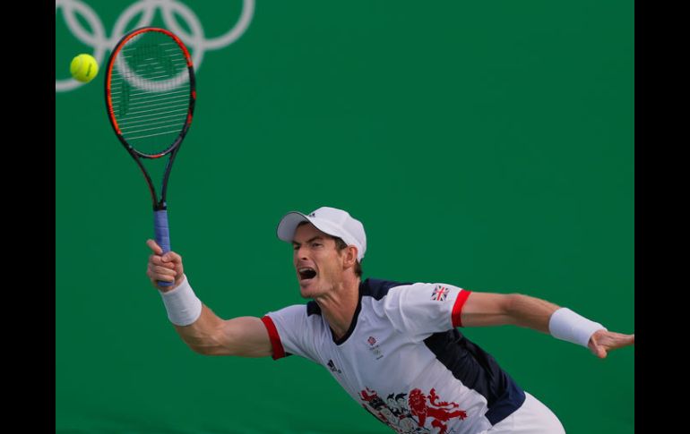 Andy Murray en su duelo en contra de Steve Johnson. AP / V.Ghirda