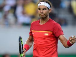 Nadal celebrando su pase a la semifinal donde buscará una medalla olímpica. AFP / J.Soriano