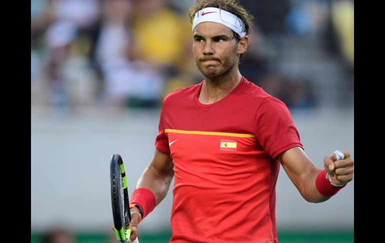 Nadal celebrando su pase a la semifinal donde buscará una medalla olímpica. AFP / J.Soriano