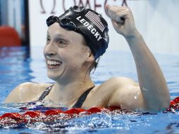 Se trata de la cuarta medalla que gana Ledecky en Río 2016. AFP / O. Andersen