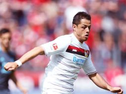 El ''Chicharito'' fue llamado al banquillo al minuto 68, pero ya su anotación le había dado el triunfo al equipo de las ''aspirinas''. TWITTER / @bayer04_es