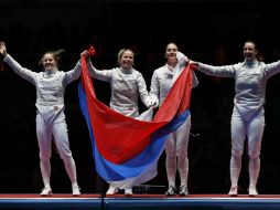 Sofya Velikaya, Yuliya Gavrilova y Yana Egorian no tuvieron ningún problema para lograr el triunfo. AP / V. Thian