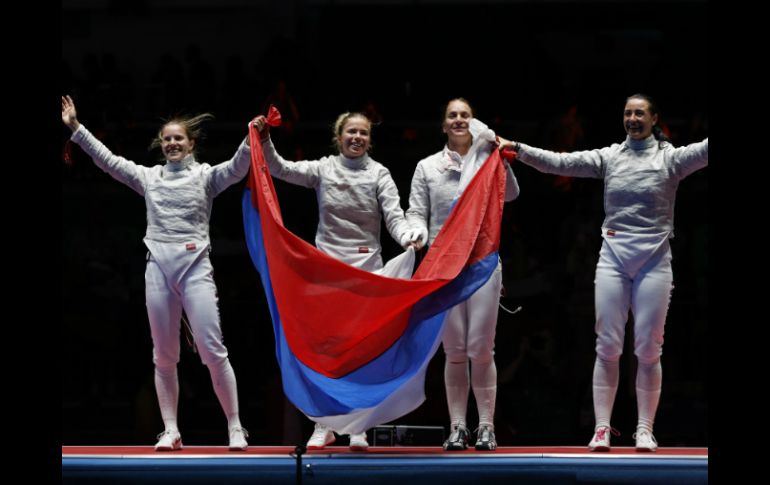 Sofya Velikaya, Yuliya Gavrilova y Yana Egorian no tuvieron ningún problema para lograr el triunfo. AP / V. Thian