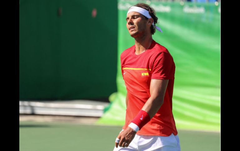 Nadal cae 6-2, 6-7 (1), 6-3 en un partido de casi tres horas jugado en la cancha uno del complejo olímpico de tenis. MEXSPORT / A. Chaco