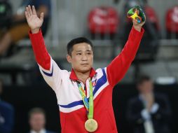 El atleta de Corea del Norte gana en una prueba que lució muy disputada. EFE / T. Zenkovich