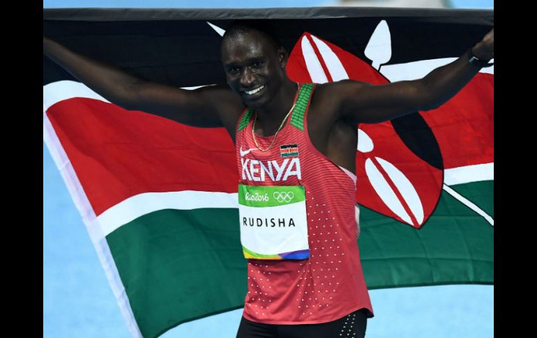 Rudisha se convirtió en el primer atleta que revalida el título olímpico de 800 metros desde 1964. AFP / J. Samad