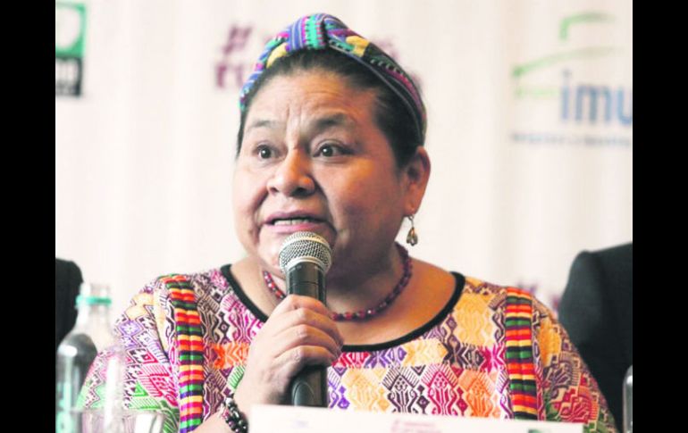 Rigoberta Menchú. La activista guatemalteca visitó la Ciudad de México para promover #VámonosRespetando. NTX /