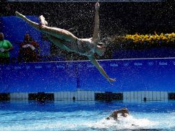 La vistosa coreografía del combinado ruso está inspirada en los ritmos de la ciudad de Moscú. MEXSPORT / R. Buhrer